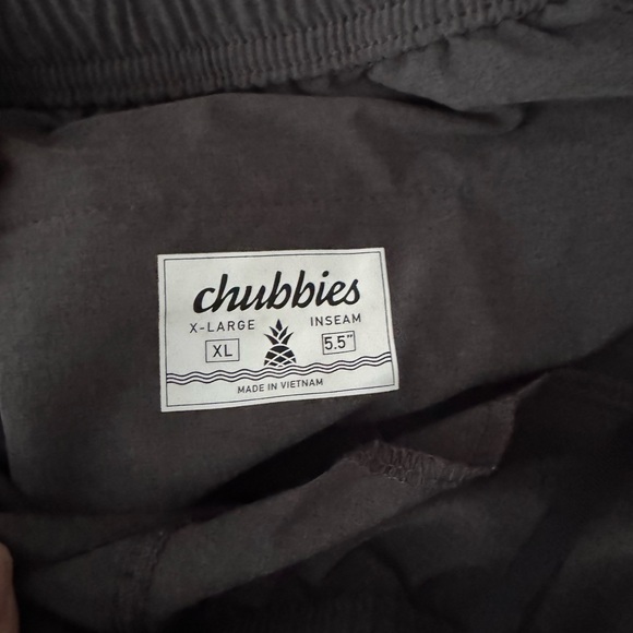 Chubbies XL Men’s Dark Gray Athletic Shorts - Picture 2 of 3